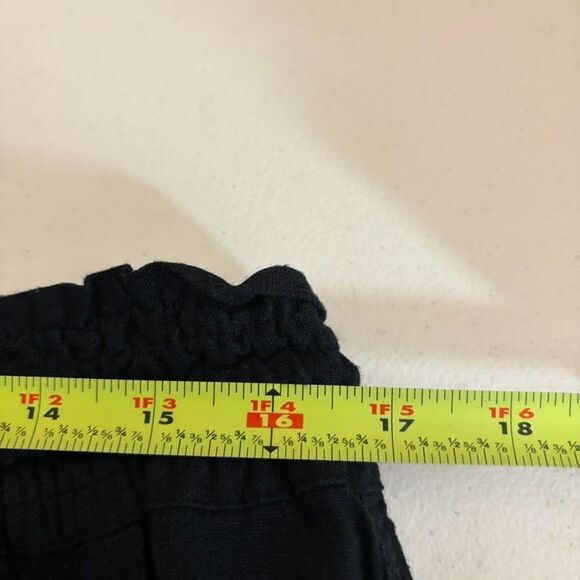 Roxy Pants Women's XL Black Linen Blend Drawstring Summer Beach Solid NWT - Picture 8 of 10